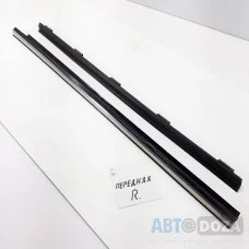 Молдинг стекла двери Honda Accord lll седан (пер. R "бархатка") б/у