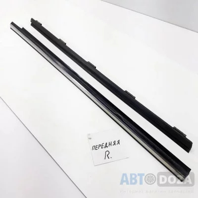 Молдинг стекла двери Honda Accord lll седан (пер. R "бархатка") б/у