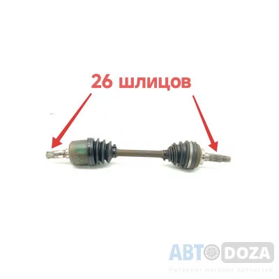 Піввісь ліва в зборі Mazda 626 GD / GV 1.8 - 2.0 (1987-1997) — Б/В Оригінал