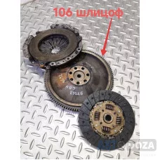 Сцепления в сборе (маховик карзина диск) Б/У на Mitsubishi Lancer для двигателя 4G92/1.6 