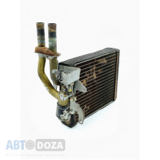 Радиатор печки (отопителя) с краном Mitsubishi Lancer C12 / Colt C11 (1983-1988) — Медный, Б/У Оригинал