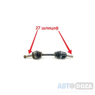 Левая полуось Nissan Bluebird T12/T72 (CA18 CA20) 27/27 шлицов б/у