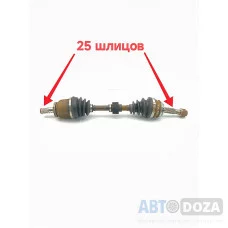 Піввісь ліва Nissan Sunny Primera Almera GA16 (25x25 шліців) в зборі б/в