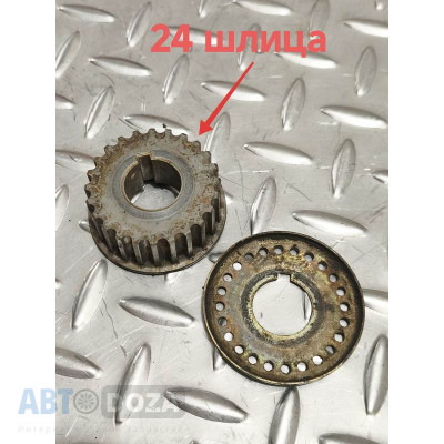 Шестерня ГРМ коленвала Toyota 4A/1.6 на 24 шлица б/у для Toyota Corolla E90